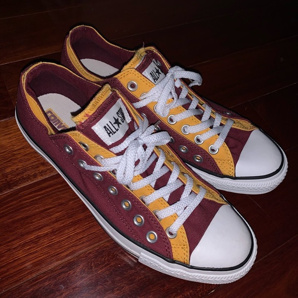 BRAND NEW Converse All Star Yellow & Red Lowtops - Picture 7 of 7